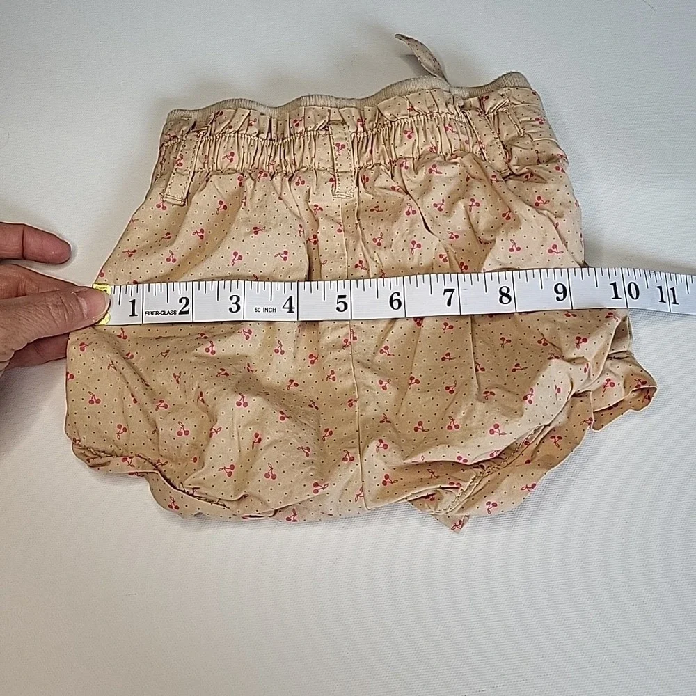 GAP Beige Shorts with Pink Cherry Print